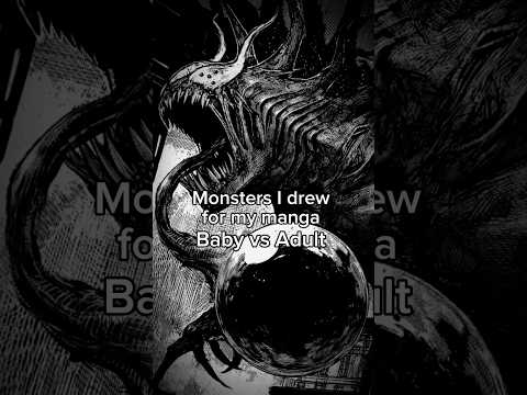 I Drew My Monsters As Babies #shorts #manga