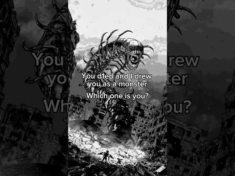 I Drew You As A Monster Which One Is You #manga #shorts